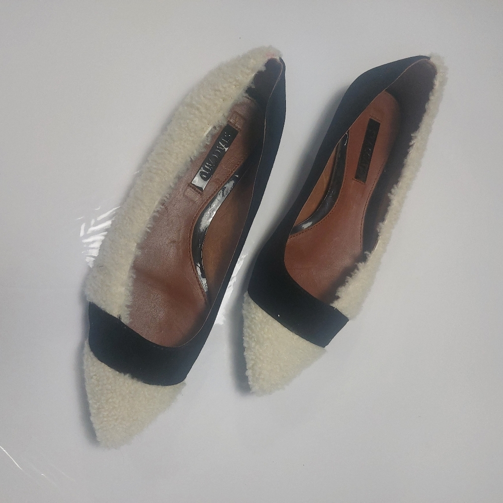STACCATO Women's Faux Fur Flats Size 9 - Picture 2 of 15